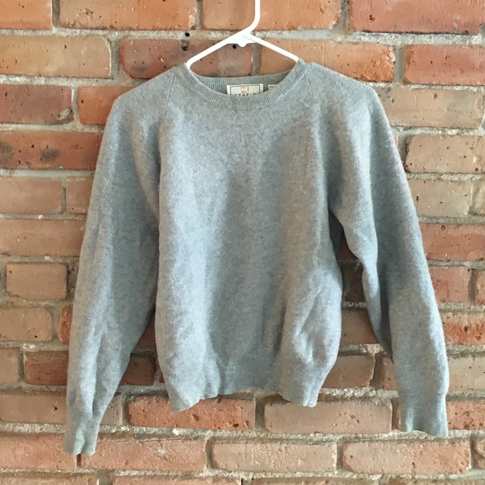 100% cashmere grey sweater